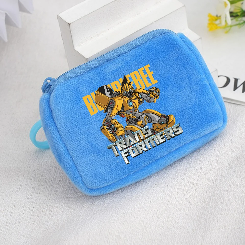 هاسبرو ترانسفورمرز للأطفال أنيمي القطيفة محفظة نسائية للعملات المعدنية الفتيات الفتيان محفظة صغيرة الكرتون Moneybag الاطفال حقيبة التخزين قلادة هدايا عيد الميلاد #1