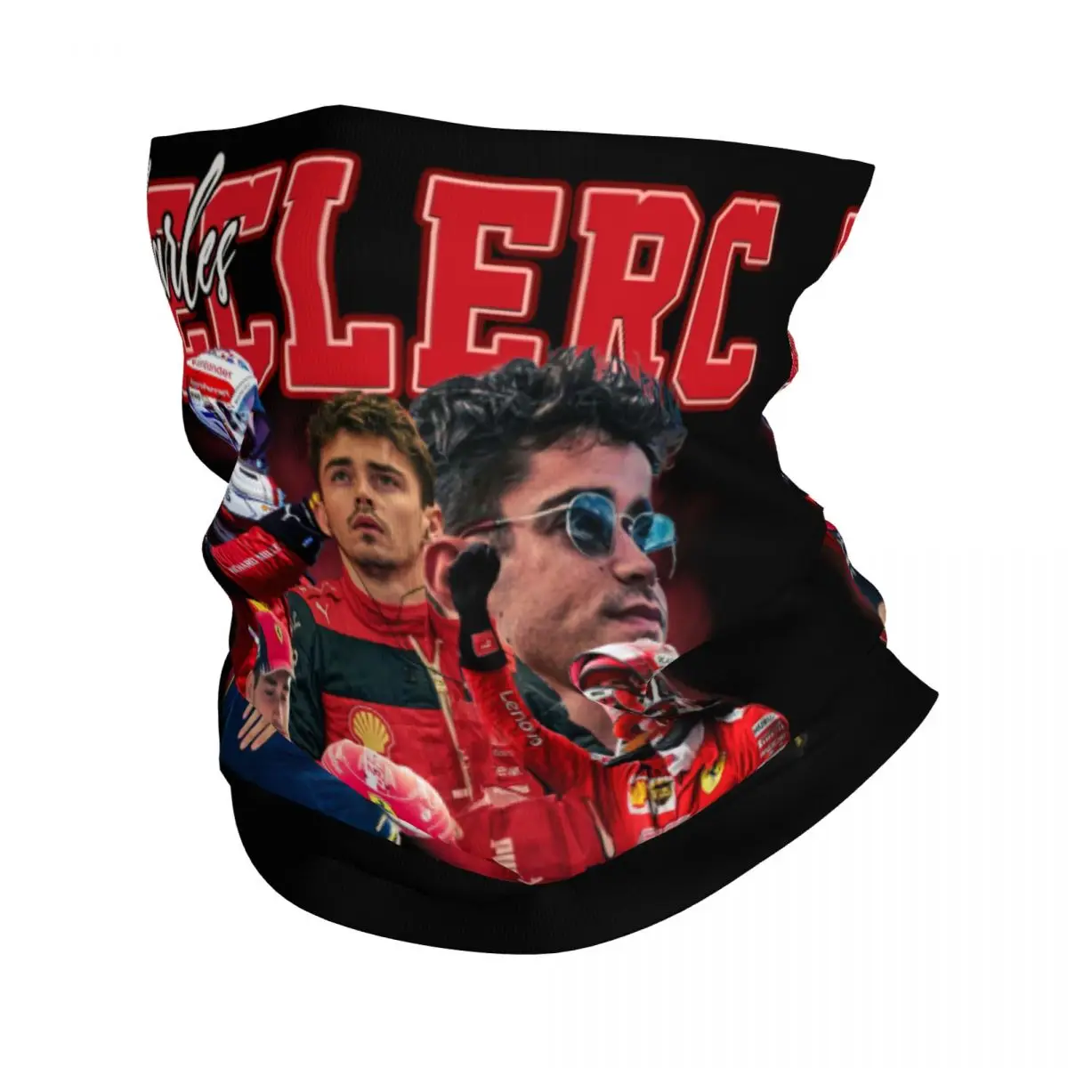 

Charles Leclerc Accessories Bandana Neck Cover F1 Racing Driver Balaclavas Riding Wrap Scarf for Men Women Windproof