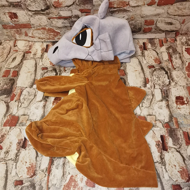 58/78cm Pokemon Cubone Anime Plushie Leather Case Holster Plush Toy Cute Large Doll Not Stuffed Semi-finished Plushie Toys Gift