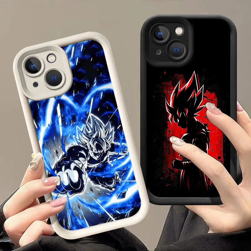 

D-Dragon Balls Goku Soft Silicone Phone Case For Apple iPhone 12 13 Mini 11 14 15 16 Pro Max 7 8 Plus