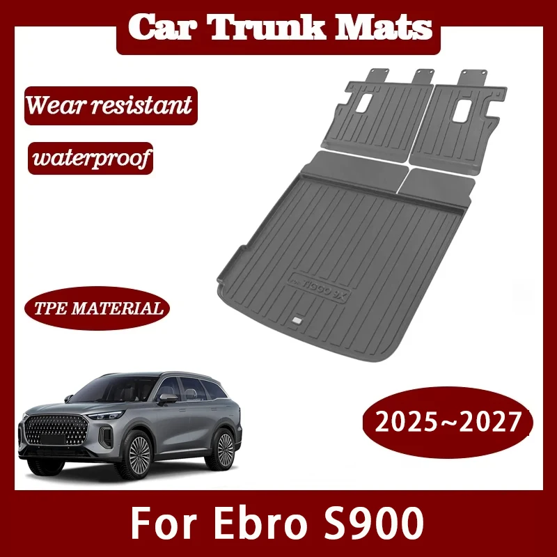 

Коврики в багажник для Chery Tiggo 9X, Ebro S900, Tenet T9 2025~2027: TPE-подкладка для хранения, защитный коврик для заднего багажного отсека, накидка на заднее сиденье, автоаксессуары