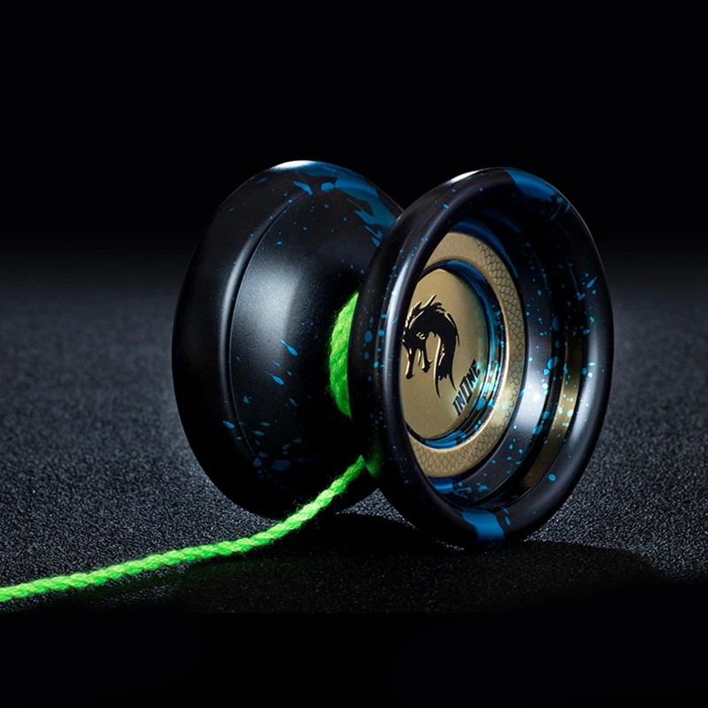 ABUM-Professional Butterfly Yoyo سبيكة استجابة Yoyo 10 محمل كروي يويو للاعب المتقدم مع 10 سلاسل