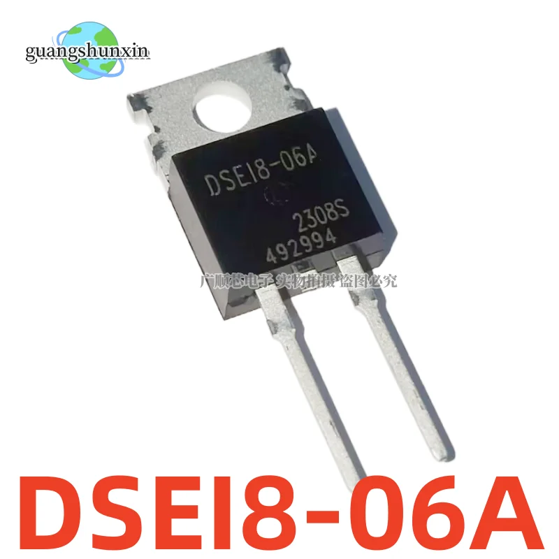 10PCS New DSEI8-06A DSE18-06A 8A 600V TO-220-2 Fast Recovery Diode Actual Photo