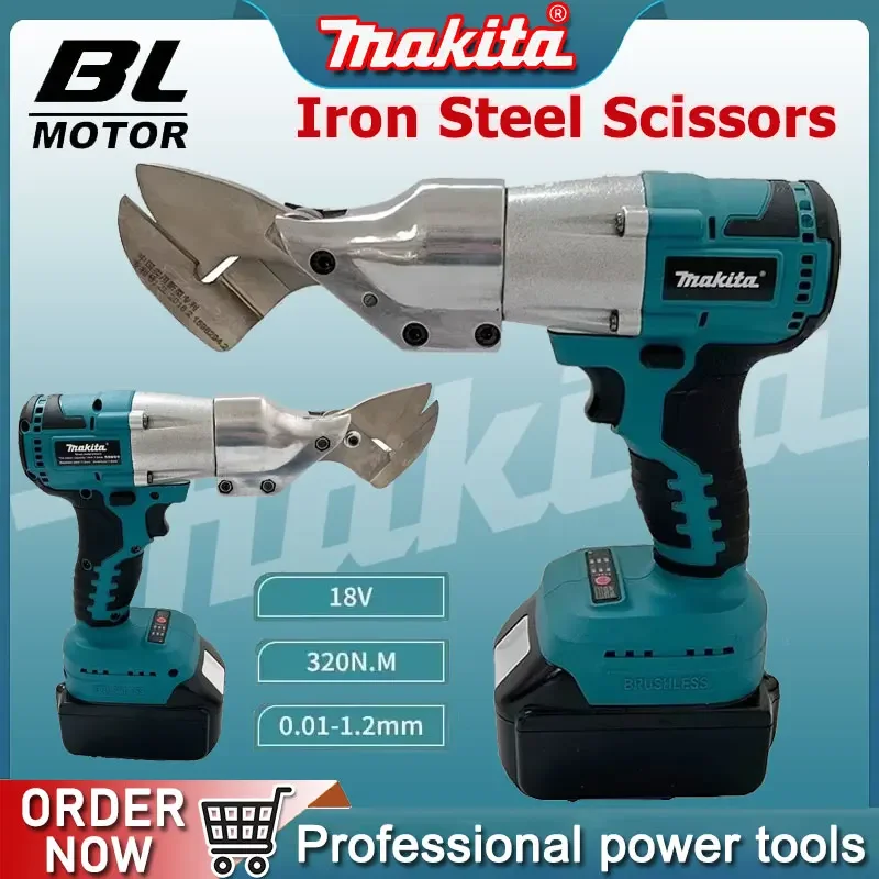 

Makita Electric Iron Scissor 2 Variable Speed Metal Cutting Tools Iron Shear Sheet Shears Carbon Steel Cutter For 18V Battery