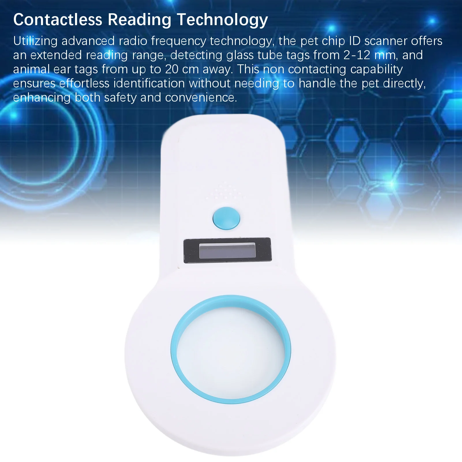 

Pet ID Reader Multiple Protocol Support Built In Storage Capability High Brightness Pet Microchip Scanner Double Band for Farm