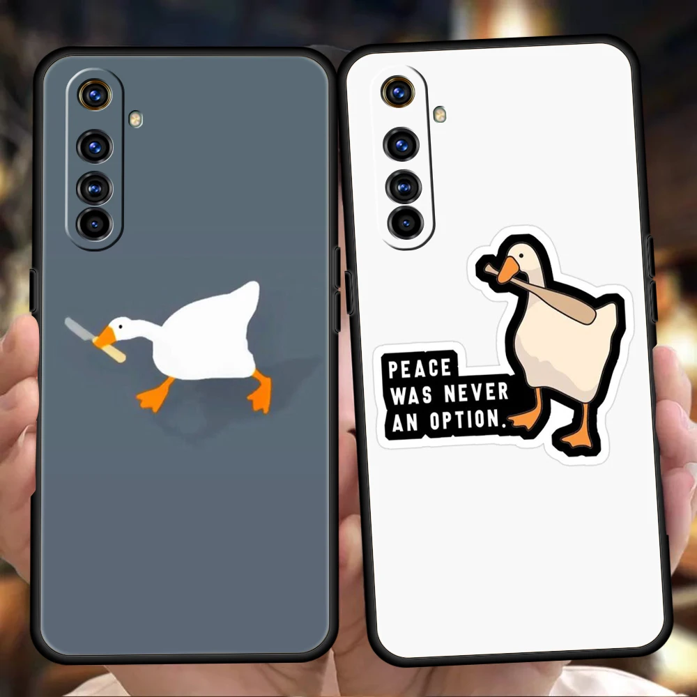 Goose Game Cartoon Phoen Case Cover For Realme 8i 9i 9 8 7 6 Pro C25 C21 C11 C3 GT2 Pro Plus 5G Silicone Shockproof Shell Coque