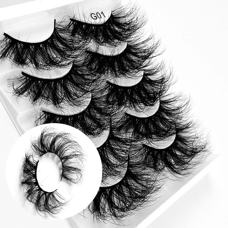 8D Deep-hair Multi-layer 15-26mm Natural dense Durable and reusable and fluffy exaggeration stage False eyelashes extentions