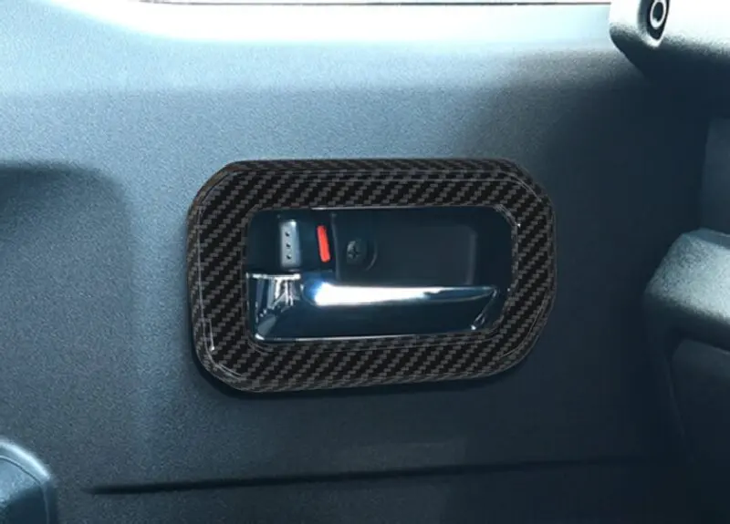 لسوزوكي جيمي JB64W/JB74/JC74W 2018-2025 اكسسوارات السيارات الداخلية غطاء مقبض الباب الصيد السلطانية الكسوة إدراج الحافة الإطار مقبلات