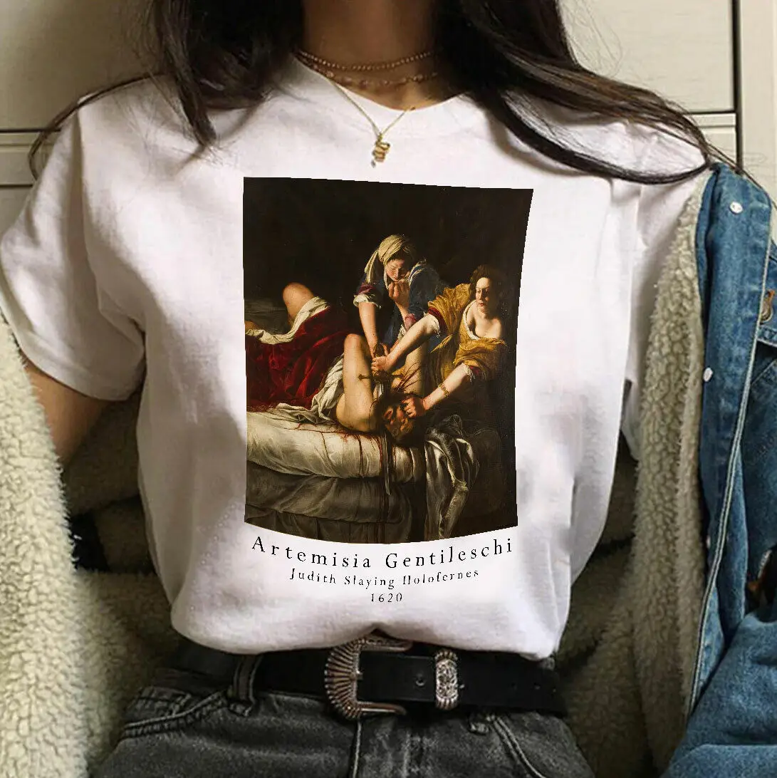 

Judith Slaying Holofernes T shirt Artemisia Gentileschi %100 Premium Quality