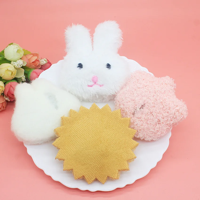 Plush Fur Rabbit Brooch Pins For Women Korean Pompom Ball Lion Bear Bag Collar Jewelry Gifts for Kids Girls