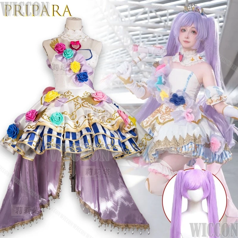 PriPara Laala Manaka Season Princess Cosplay Costume Anime Character Roleplay Outfit Women Halloween Lolita Navidad Carnival