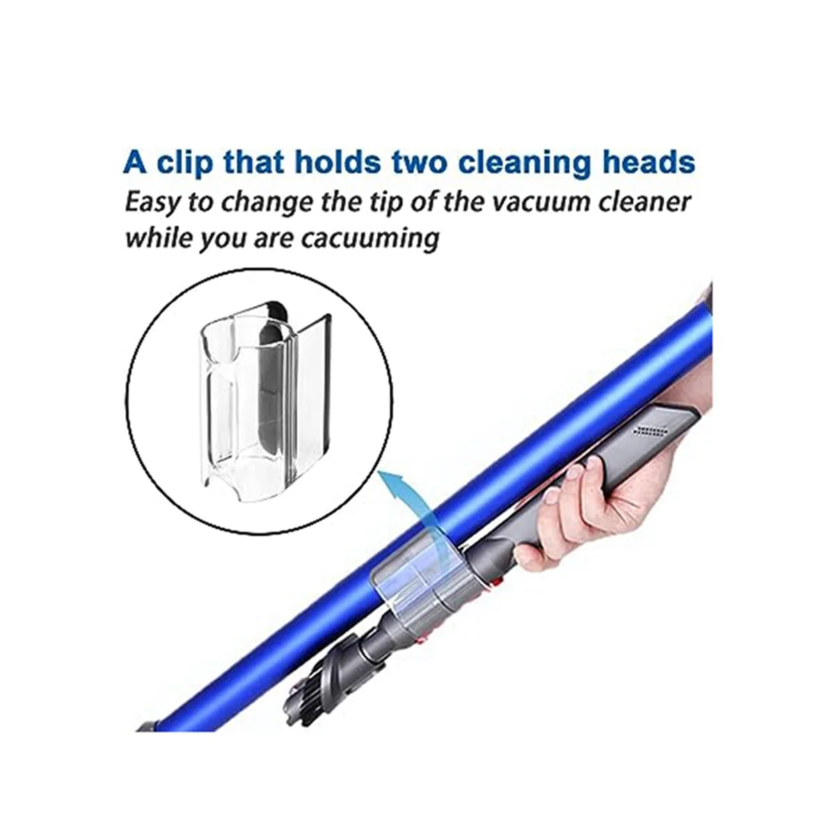 Klips końcówki Odpowiedni do odkurzacza V7V8V10V11V12V15 Uchwyt do przechowywania Klips do akcesoriów Klips do głowicy ssącej