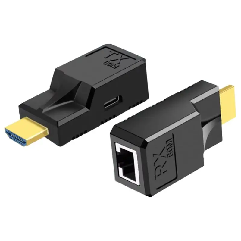 B63B- Video Extender RJ45 Ports Network 60M Extender For PC For Command And Control Center