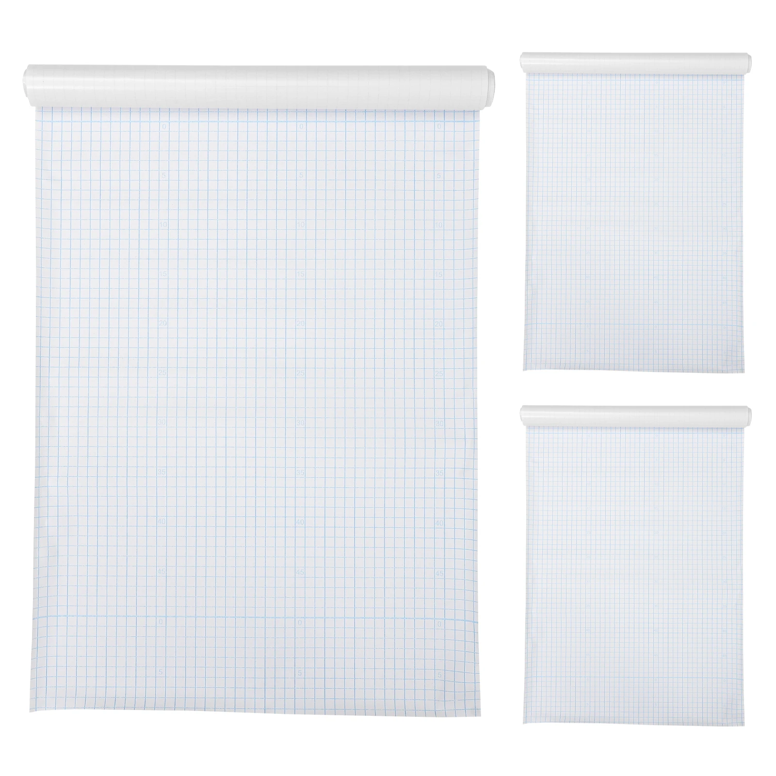 

3 Rolls Wrapping Paper Book Cover Film Adhesive Adjustable Clear Covers Pvc Protector