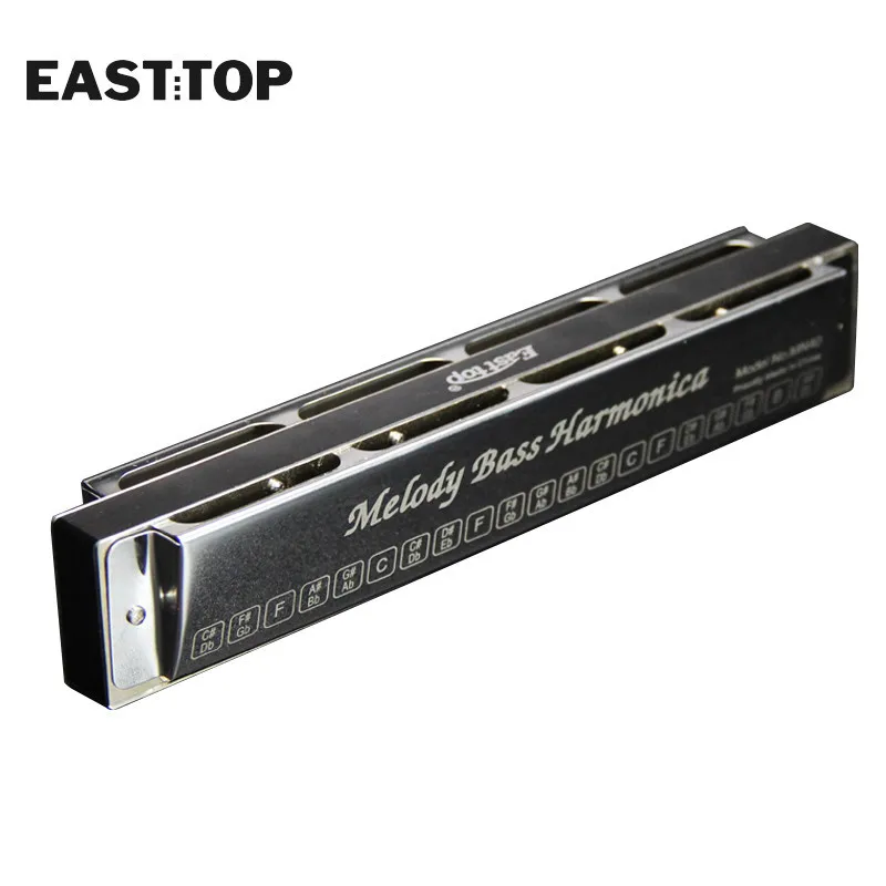 EASTTOP T1-1S( Mn40)  Melody Bass Harmonica Musical Instruments Pocket Harmonica  For Adults Kids Players