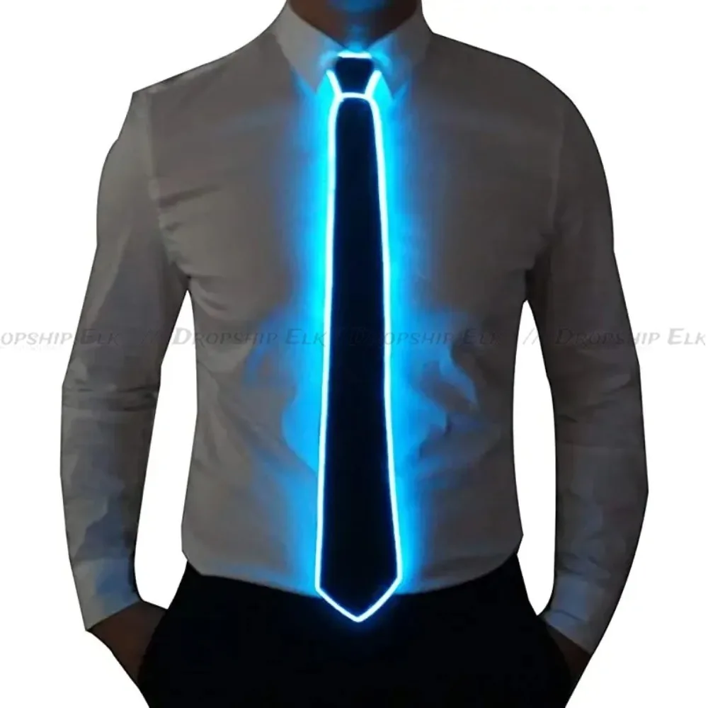 

Men Gift Black Ties Wedding Party Decor Neon Luminous Bow Neck Tie Ties for Men Decoration Costumes Bar KTV Bow Tie очки
