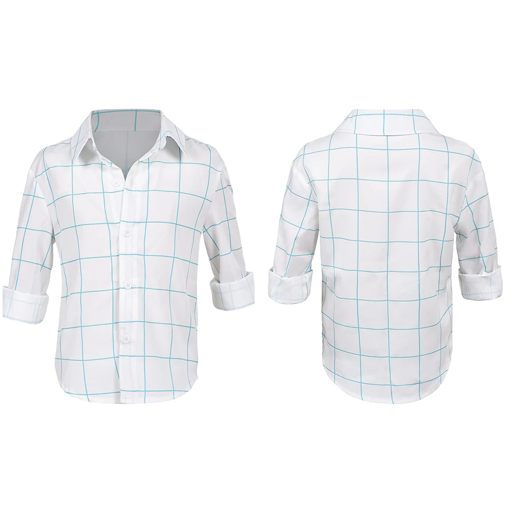 2025 만화 악마 퇴치자 K팝 코스프레 진우 어린이 의상 상의 파티 변장 역할놀이 할로윈 의상 카니발 의상 세트