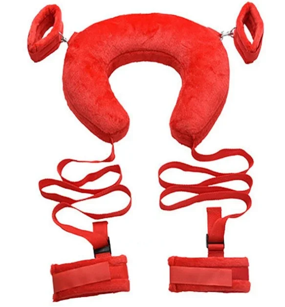 Erotic Sex Toys Cotton Bdsm Bondage Set Handcuffs Sexy Leg Pillow Thinning Belt Bending Orgasm Couple Toys