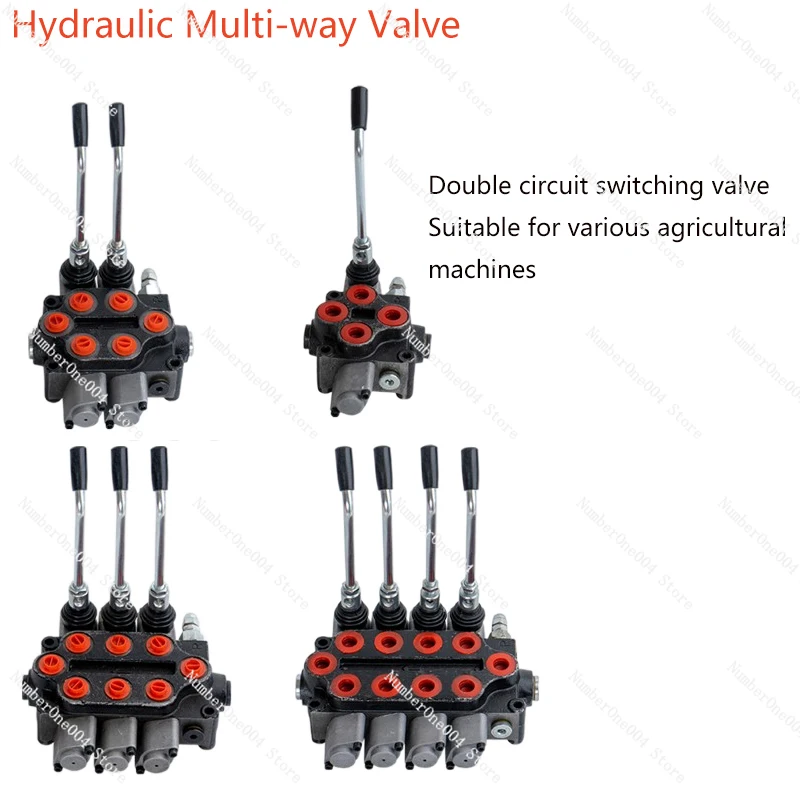 Hydraulic Multi-way Valve Reversing Valve Mechanical Cylinder Motor Distributor  Multi-way Valve Distributor Control