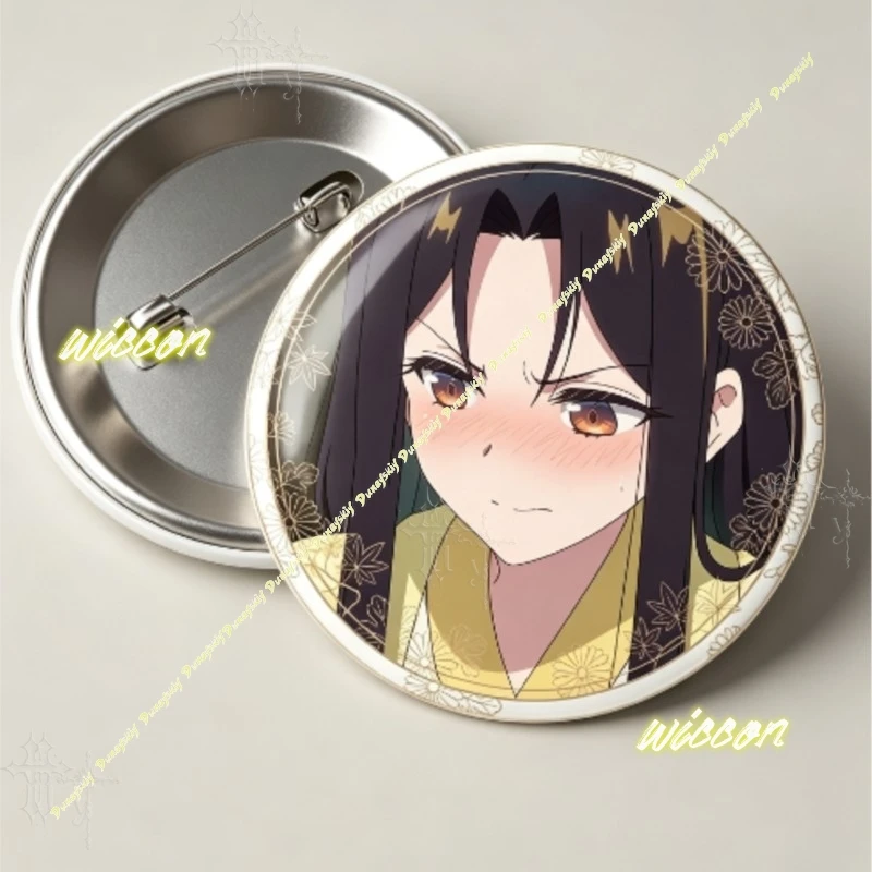 Anime Badge Though I Am an Inept Villainess Tale of the Butterfly Rat Body Swap Manga Collectible Brooch Comic Convention party