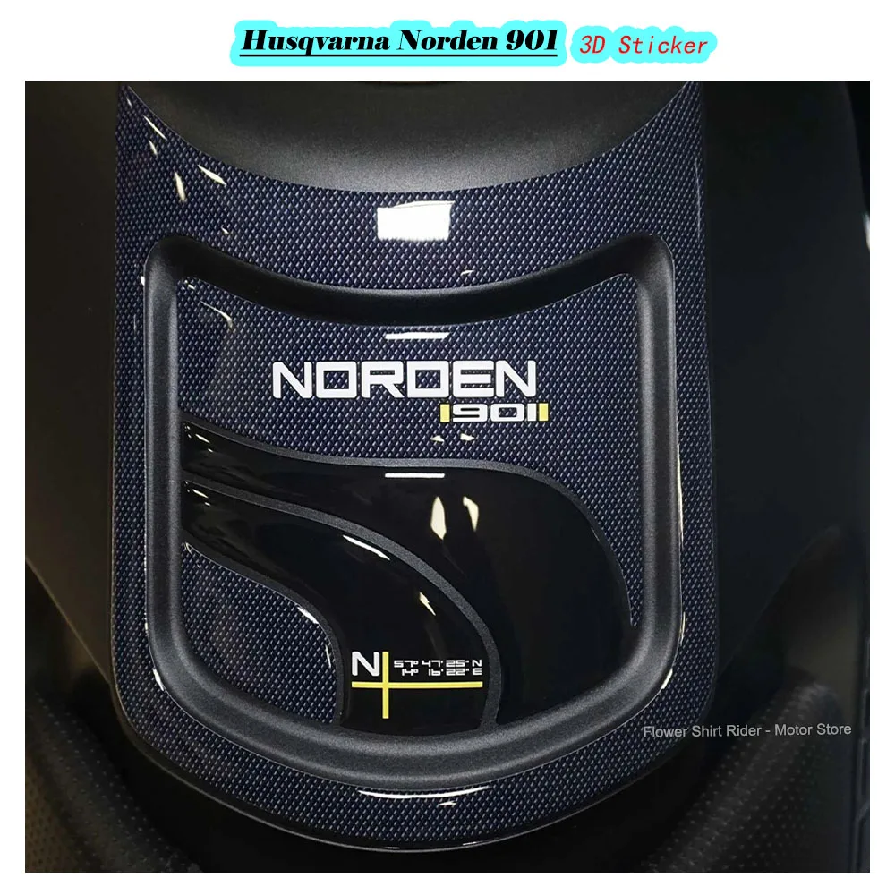 Voor Husqvarna Norden 901 2023 3D motorfiets blower sticker krasbestendig decoratieve stickers