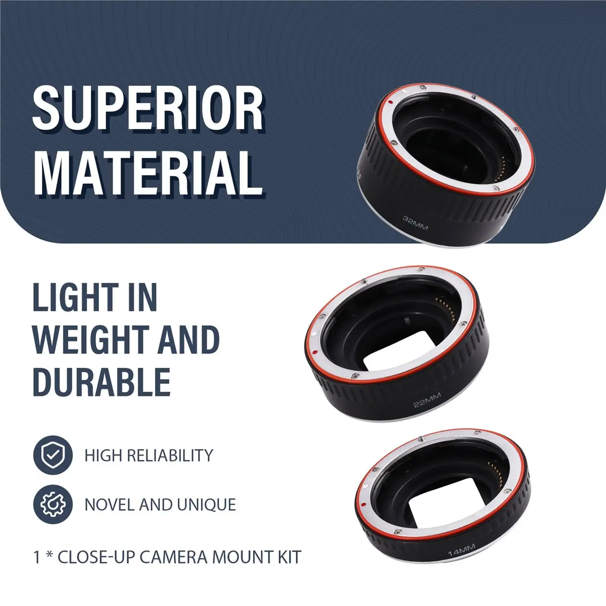 A72U For EF Camera Electronic Automatic Close Up Camera with Circle Camera and Macro Close Up Autofocus,for DSLR Camera
