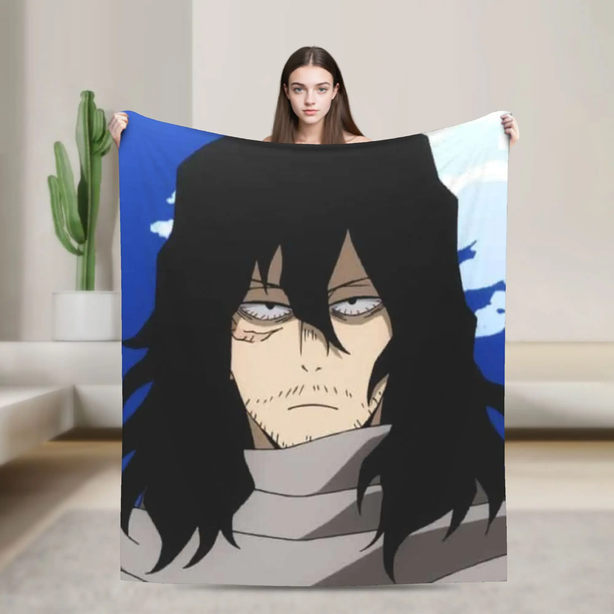 S-Shota A-Aizawa Blanket Adults  Flannel Bedding Throws For Living Room Warm Soft Custom Quality Bedspread Gift