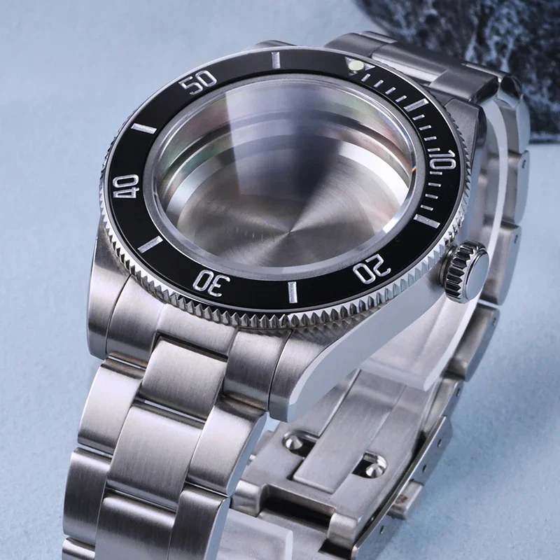 Caja de reloj HEIMDALLR, caja de reloj de buceo de acero inoxidable, cristal de zafiro, 20bar, resistente al agua, apto para movimiento automático NH35A NH36A