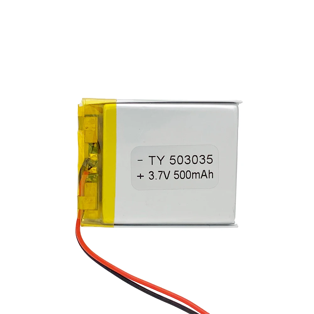 10PCS 503035 3.7V 500mAh Long-lasting Rechargeable Polymer Li-ion Battery for DVD Navigation GPS Medical Equipment Coal Miner