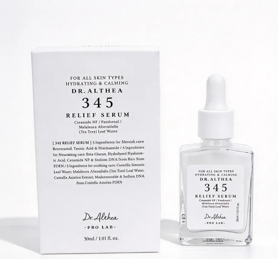 Dr.Althea 345 Relief Cream 30ml Skin Barrier Repair Serum Soothing Calming Redness Relief Moisturizing Facial Essence Sensitive