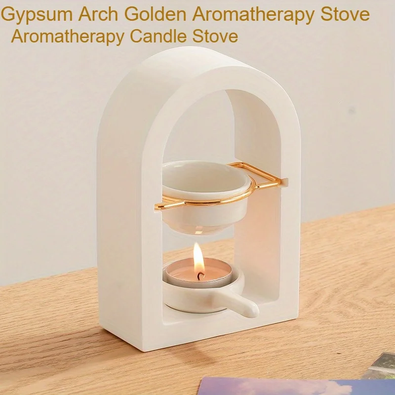 

Современное украшение дома, диффузор для ароматерапии, гостиная, спа-центр, гипсовая арочная золотая печь, украшение для дома, подарок