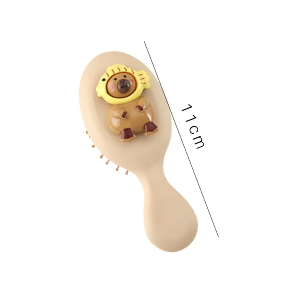 Styling Tool Cute Capybara Air Cushion Comb Cartoon Portable Kapibala Airbag Comb Handle Funny Massage Comb Children