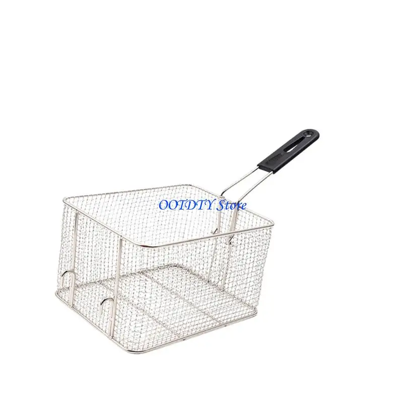 367A Rustproof 304Stainless Steel Frying Serving Basket with Even Oil Drainages