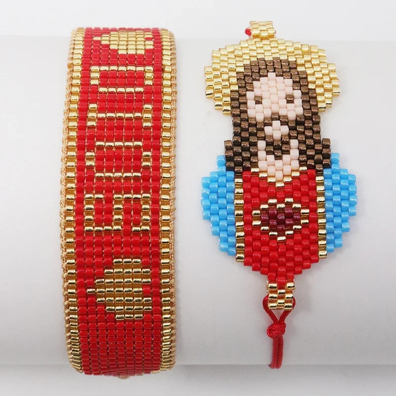 علي الإبداعية يسوع تصميم سوار ميوكي حبة للنساء ديوس رسالة أساور دينية أساور الموضة العصرية مجوهرات #3