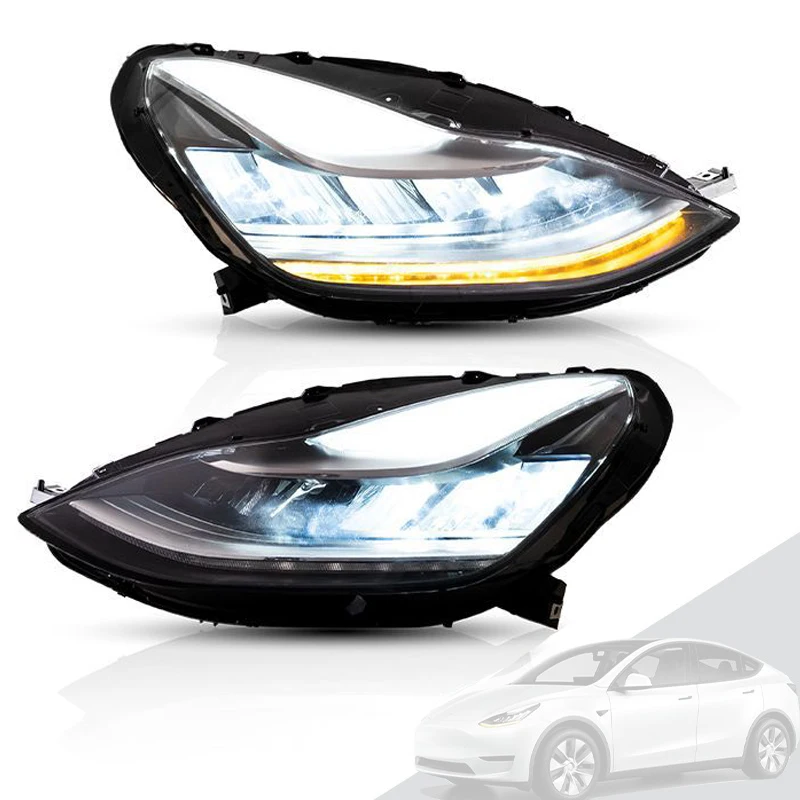 

LED Headlights For Tesla Model 3 & Model Y Halogen & Xenon Headlamp For 2017 2018 2019 2020 2021 2022 Models