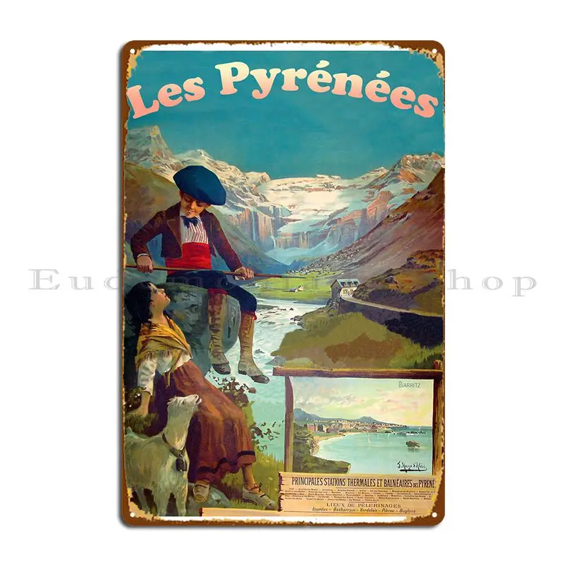 Pyrenees Metal Plaque Poster Cinema Pub Design Cinema Decoration Tin Sign Poster