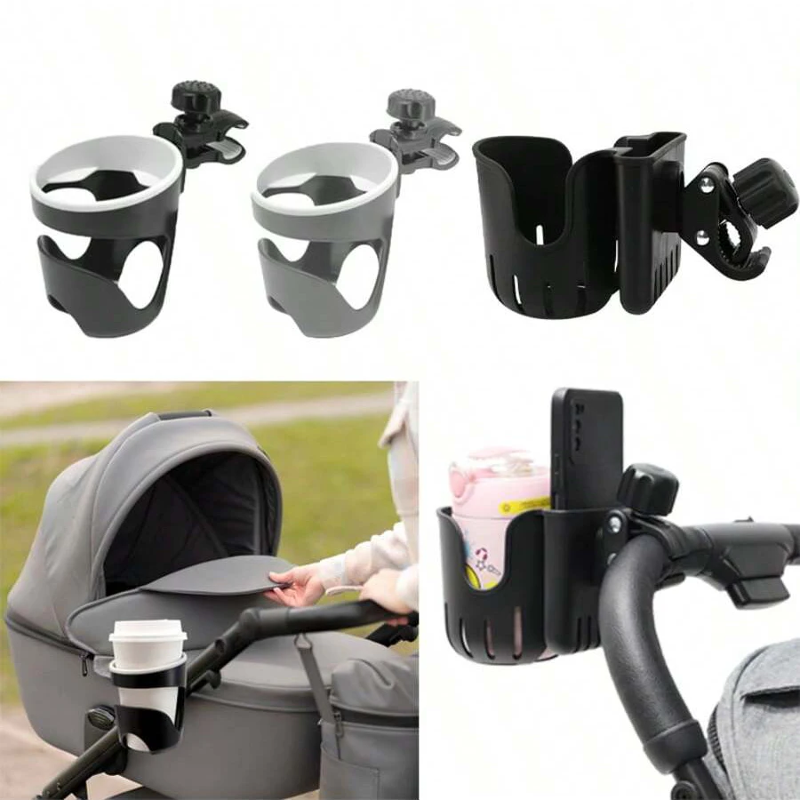 

1 PC Adjustable Baby Stroller Cup Drink Holder with Clip Jaw and Secure Clamp Cup Holder For Universal Strollers,