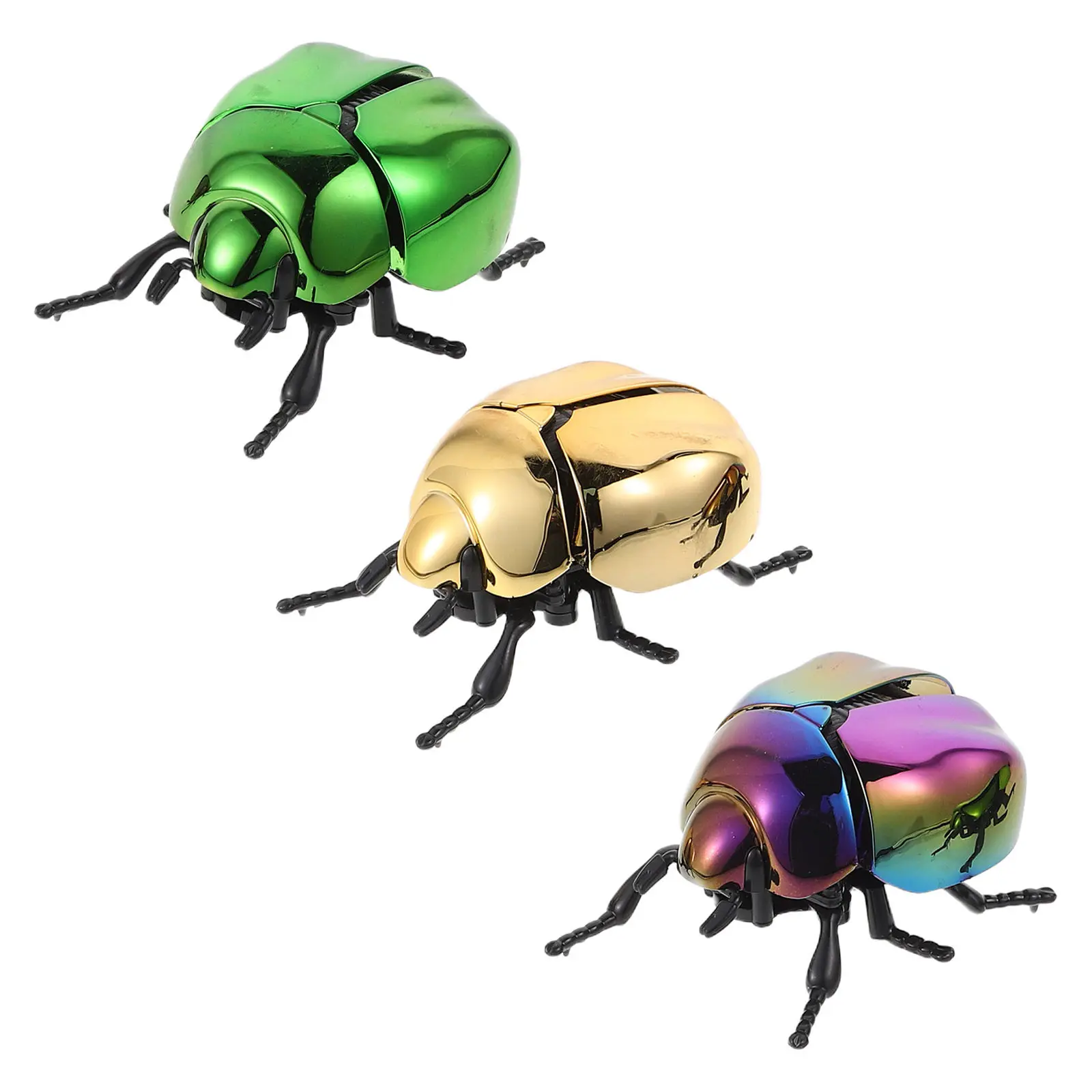 

Набор из 3-х имитационных жуков-насекомых для детей: развивающая игрушка с функцией покачивания головы и хвоста для класса, дома, Хэллоуина, Дня дураков