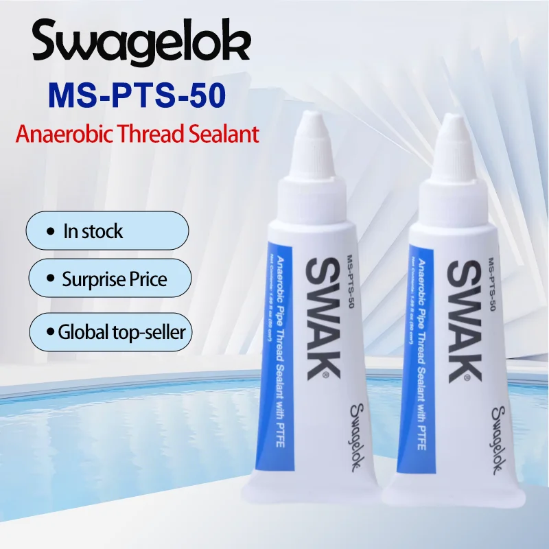 Sellador de roscas anaeróbico Swagelok MS‐PTS‐50 Unión de mezcla de PTFE hasta 10.000 psi Amplia gama de temperatura