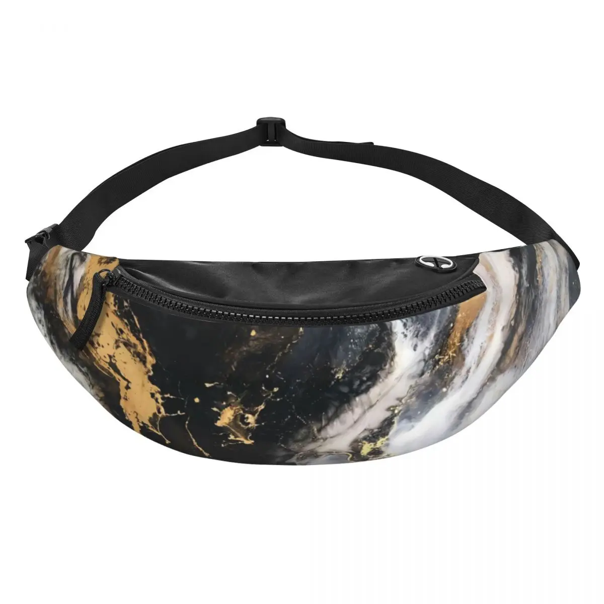 Mode Aquarel Marmeren Fanny Pack Vrouwen Mannen Crossbody Heuptas Voor Camping Biking Telefoon Geld Pouch