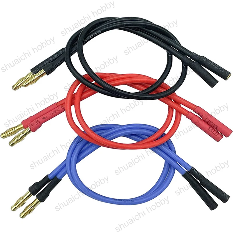 3PCS Bürstenlosen Motor ESC Verlängerung Linie 4,0mm Bananen Stecker Männlich zu Weiblich 12AWG Silikon Draht für RC Modell flugzeug Zubehör