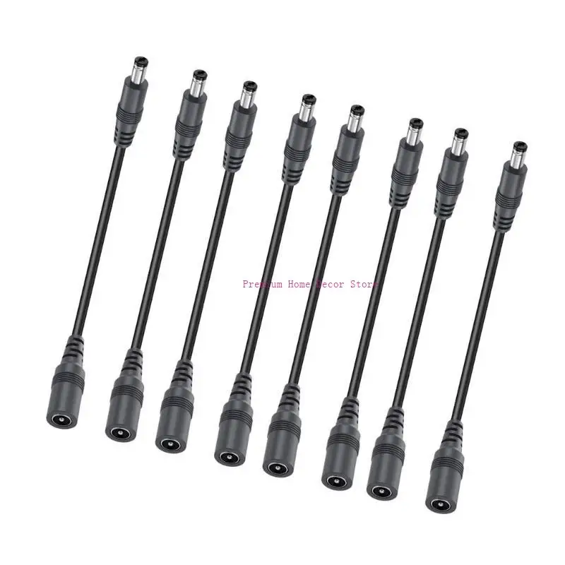 

2/4/6/8/10pcs DC5.5x2.1mm Flexible Power Extension Cable 5521 Supply Adapters Cable Male to Female Power Cord Enduring JOMD