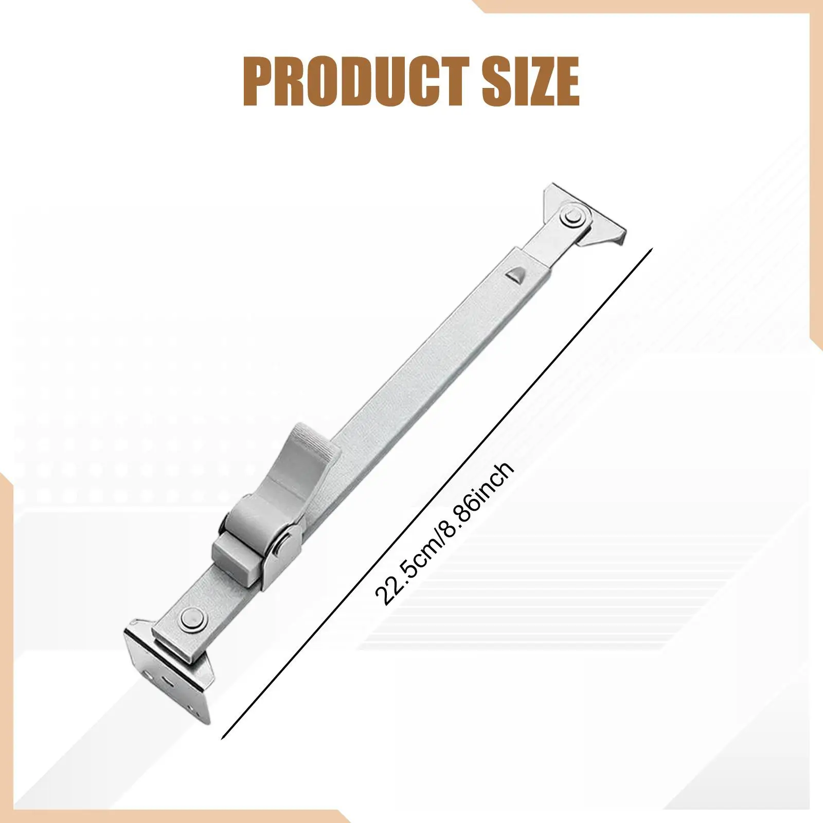 Casement Window Stay Heavy Duty Wind Resistant Window Adjuster Stopper for Living Room Reliable Protection