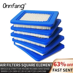 Onnfang 1pcs Air Filters for Briggs Stratton 491588 Toro 20332 Craftsman 3364 Lawn Mower O20 20 Square filter element