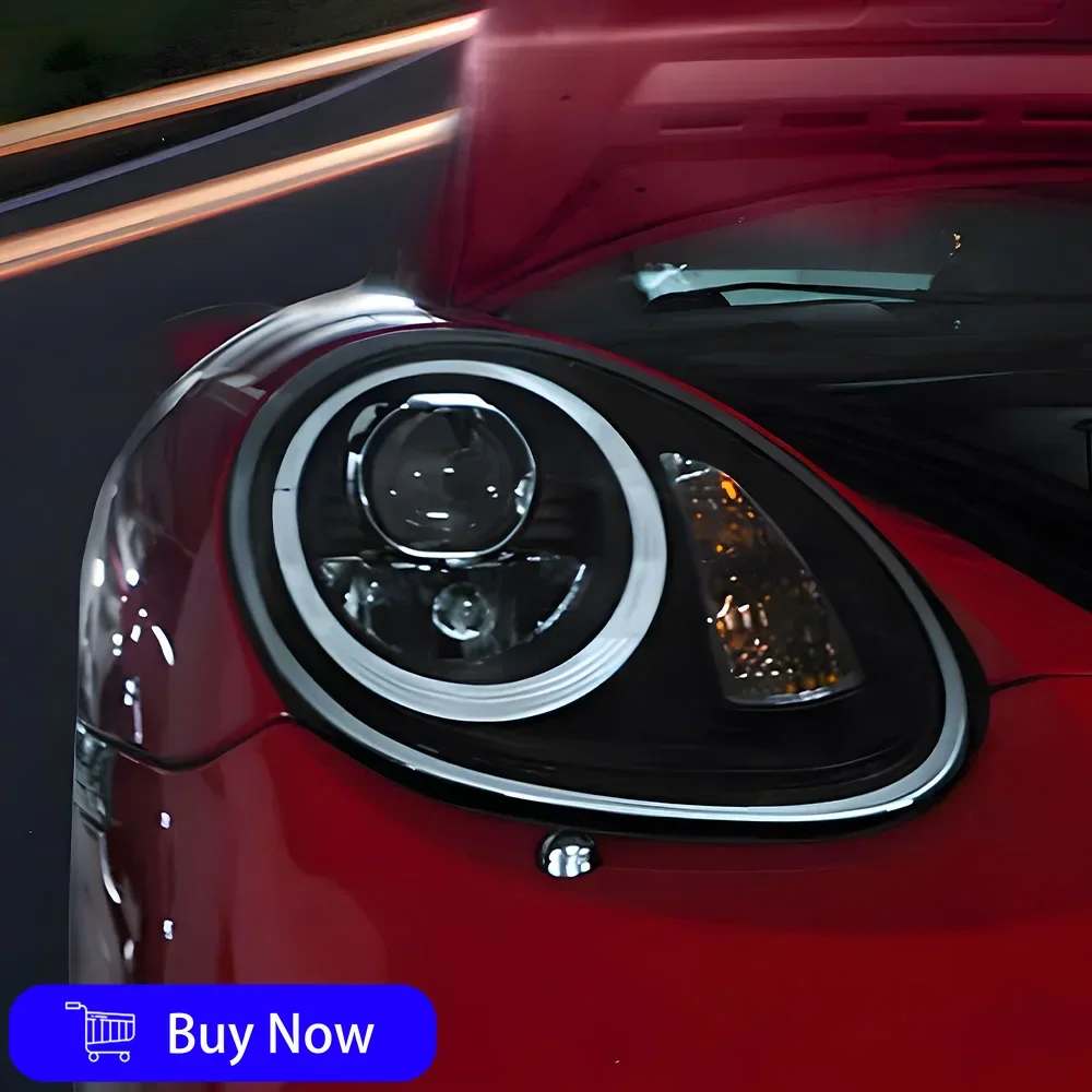 포르쉐 박스터 카이맨 987.1 2004-2008년식 업그레이드 고사양 LED 자동차 헤드라이트 어셈블리 프로젝터 렌즈 액세서리