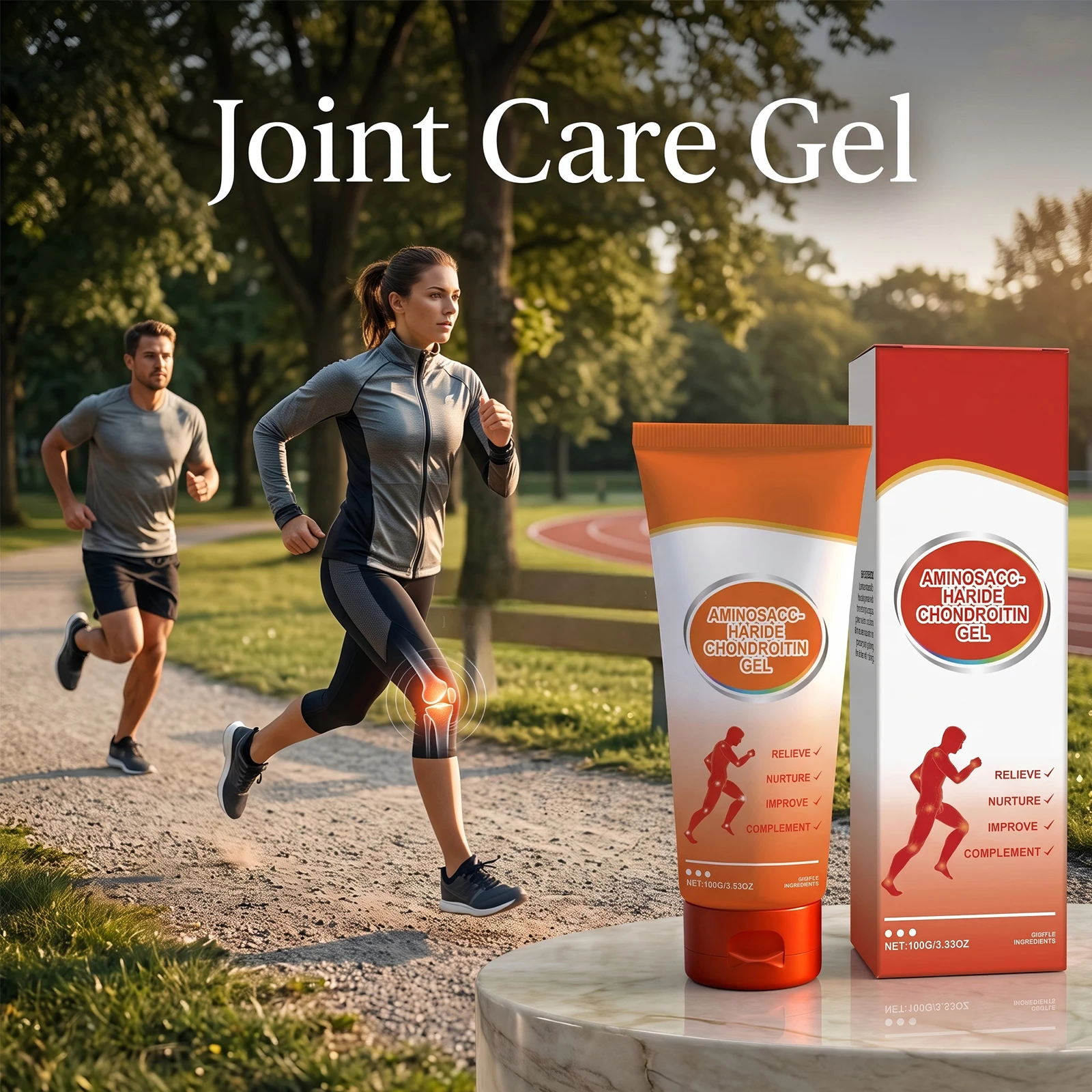 Joint Relief Gel for Knee Shoulder Waist Elbow Relieve Joint Stiff Soreness Muscle Recovery Aminosaccharide Chondroitin Gel