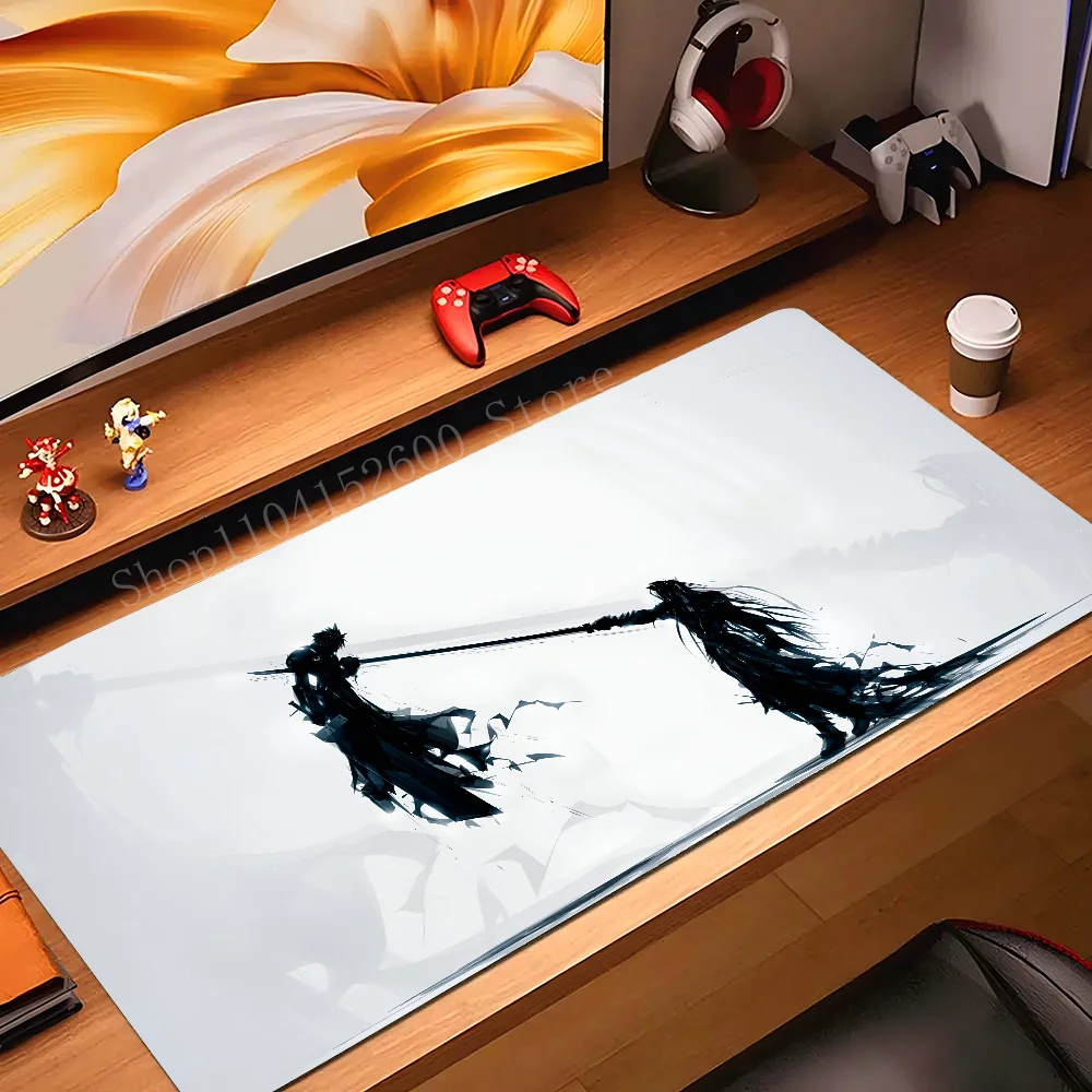 

F-Final Fantasy Mousepad Mouse Mat Desk Mat With Pad Gaming Accessories Prime Gaming XXL Keyboard Pad Padding Mat