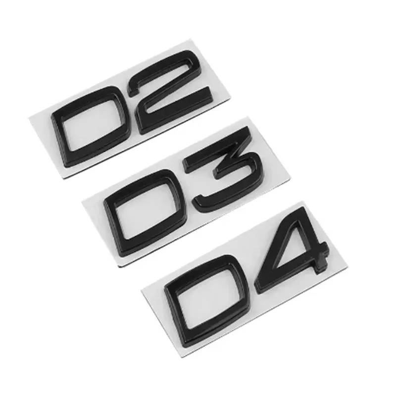 

3D ABS Car D2 D3 D4 D5 D6 D7 Letter Logo Badge Emblem Decal Sticker For Volvo S40 S60 S80 S90 XC40 XC60 XC90 Accessories