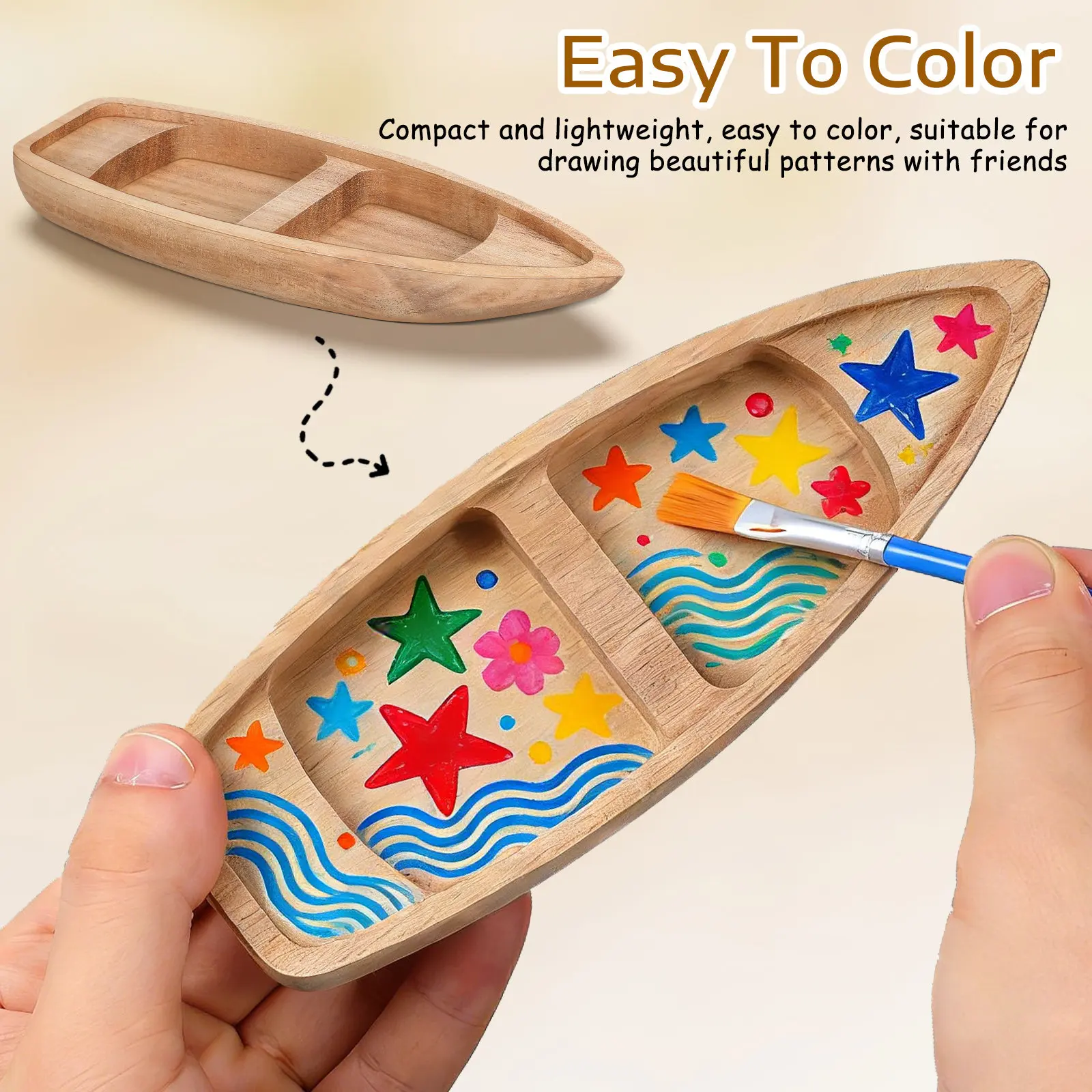 Classic Wooden Ship Small Natural Wooden Boat Nautical Party Decoration Unfinished Canoe DIY Craft Home Decor Miniature Wood