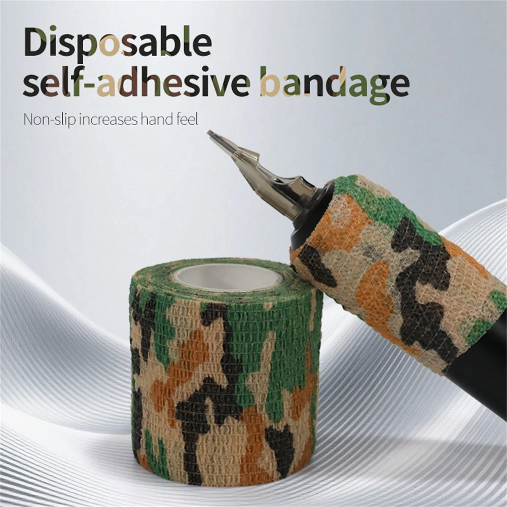 

5/10 шт. Самоклеящаяся эластичная повязка 5 см, нескользящая, для татуировок/для животных/для спорта, водонепроницаемая, для первой помощи